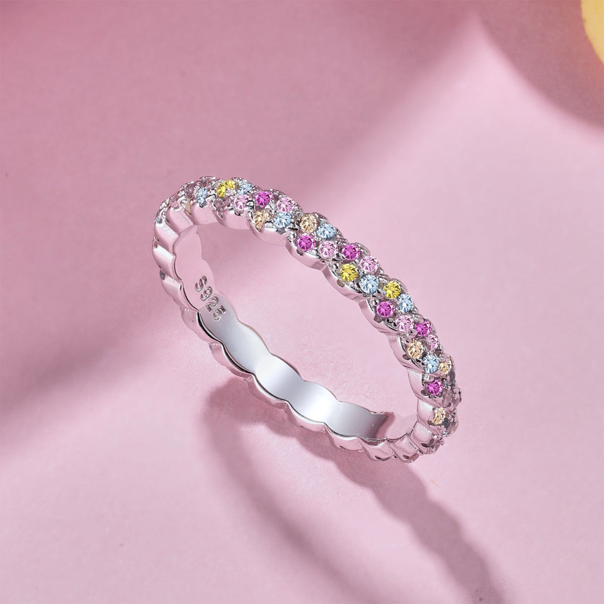 [RAFFINE]Dainty Ebullient Round Cut Daily Ring