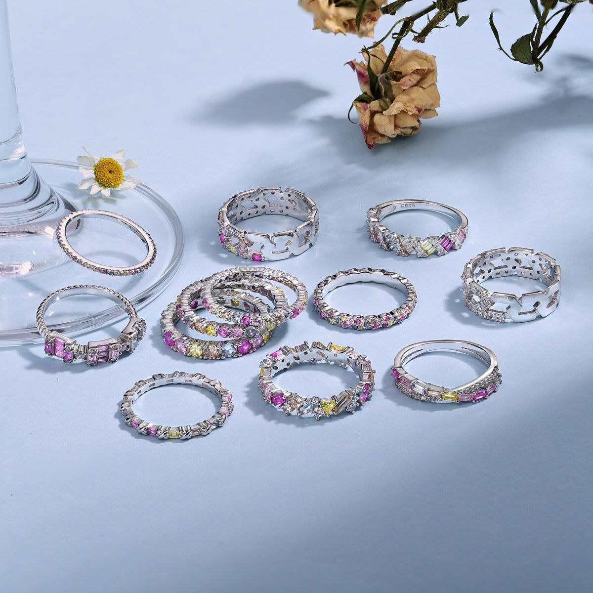 [Raffine]Dainty Ebullient Round Cut Daily Ring