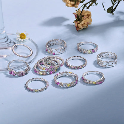 [Raffine]Dainty Ebullient Round Cut Daily Ring
