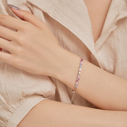 [RAFFINE]Ornate Colorful Flower Shape Party Bracelet