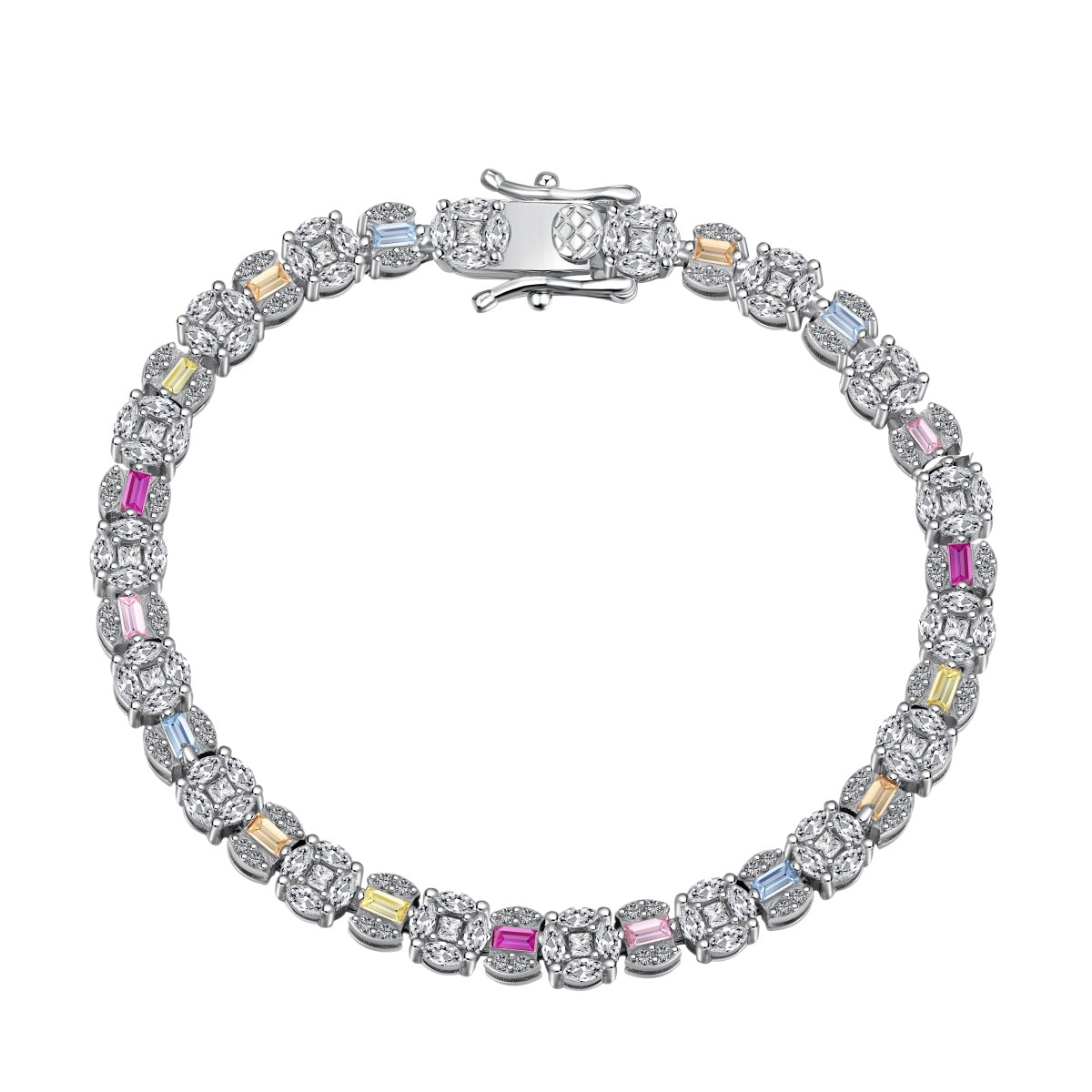 [RAFFINE]Dazzling Radiant Multi Cut Daily Bracelet