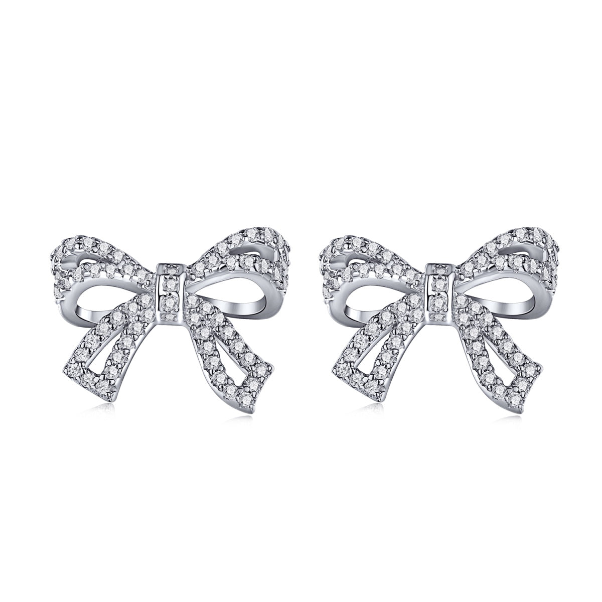 [RAFFINE]Pendientes con forma de lazo delicado