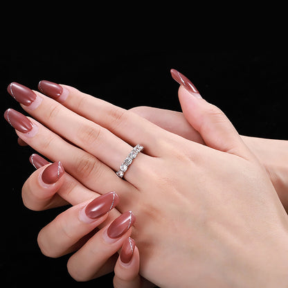 [RAFFINE]Eternity Round Cut Tennis Ring