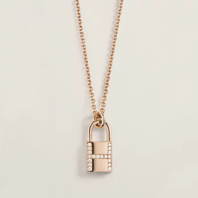 [Raffine]HM ADVANCED NICHE LOCK HEAD NECKLACE DIAMONDS
