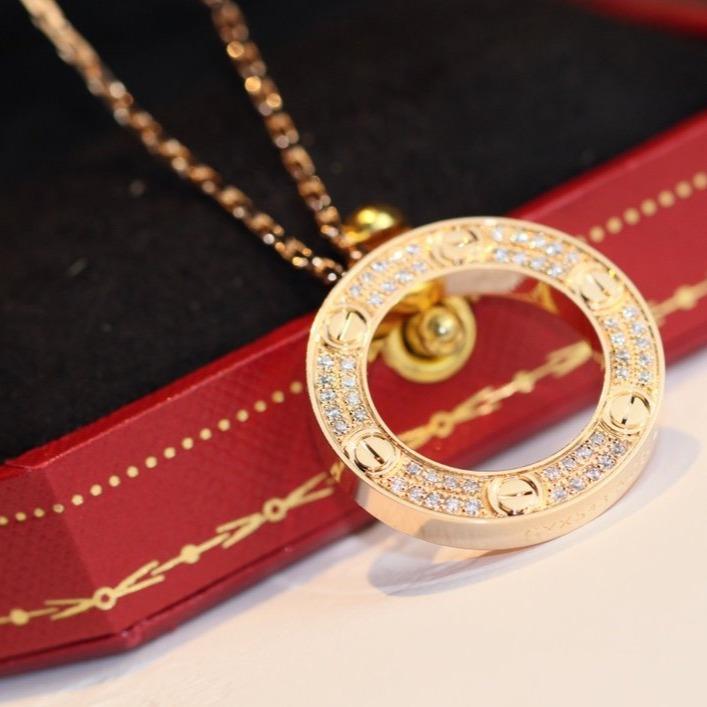 [RAFFINE]LOVE NECKLACE ADJUSTABLE ROSE GOLD
