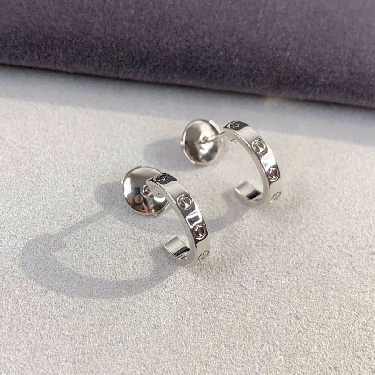 [Raffine]Boucles d'oreilles Love 2,65 mm en argent 