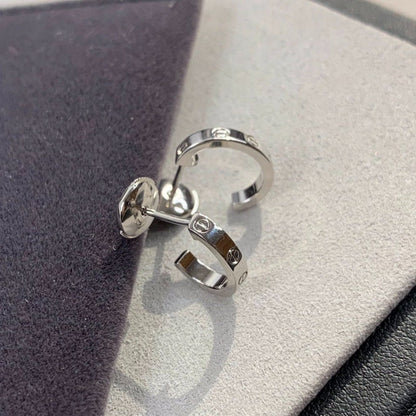 [Raffine]Boucles d'oreilles Love 2,65 mm en argent 