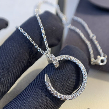[RAFFINE]COLLAR JUSTE PLATA DIAMANTES