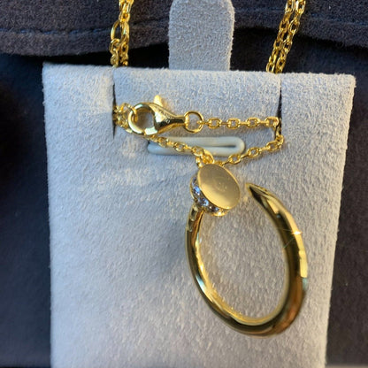 [RAFFINE]COLLAR JUSTE ORO DIAMANTES