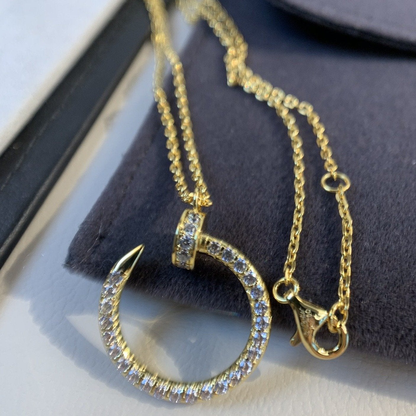 [RAFFINE]COLLAR JUSTE ORO DIAMANTES