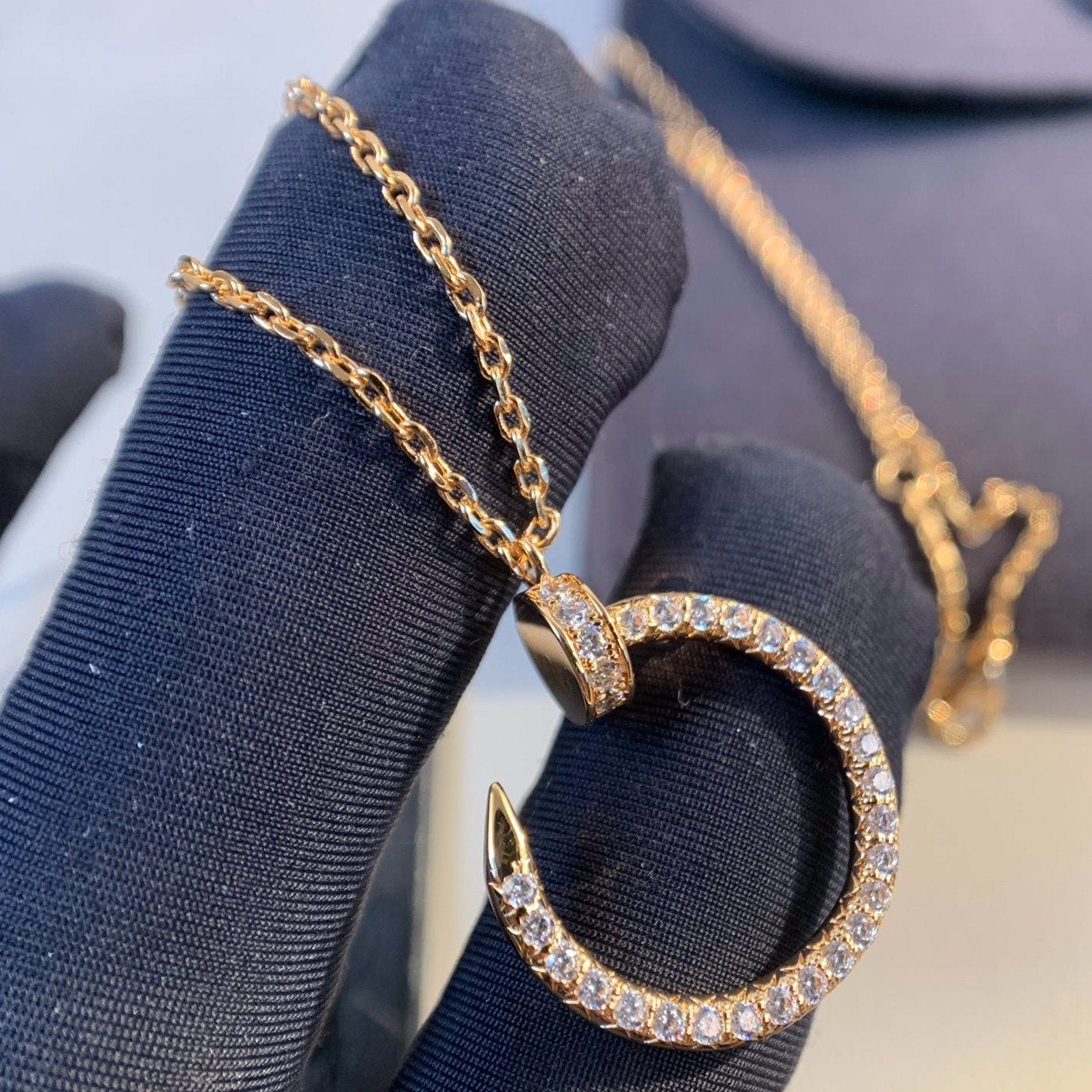 [Raffine]JUSTE NECKLACE PINK GOLD DIAMONDS