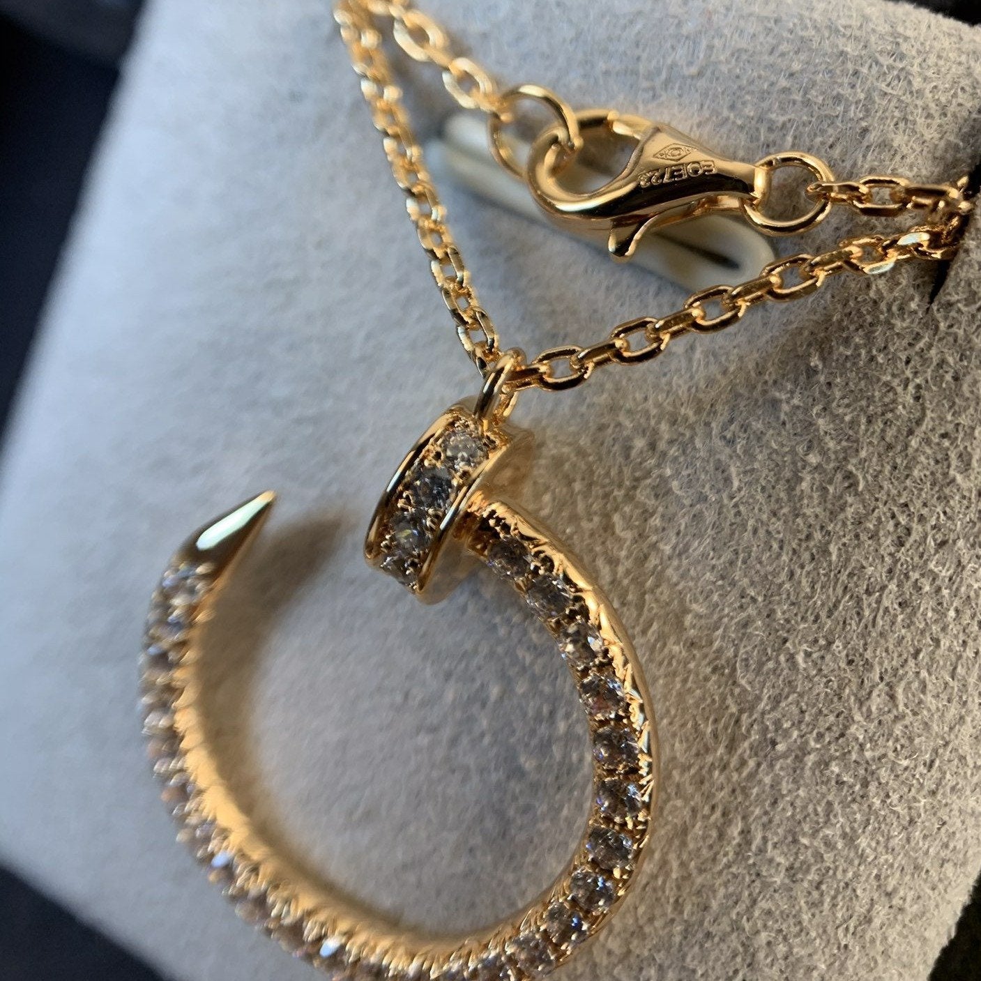 [Raffine]JUSTE NECKLACE PINK GOLD DIAMONDS