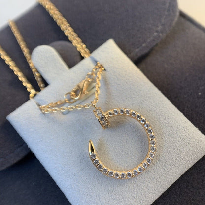 [Raffine]JUSTE NECKLACE PINK GOLD DIAMONDS