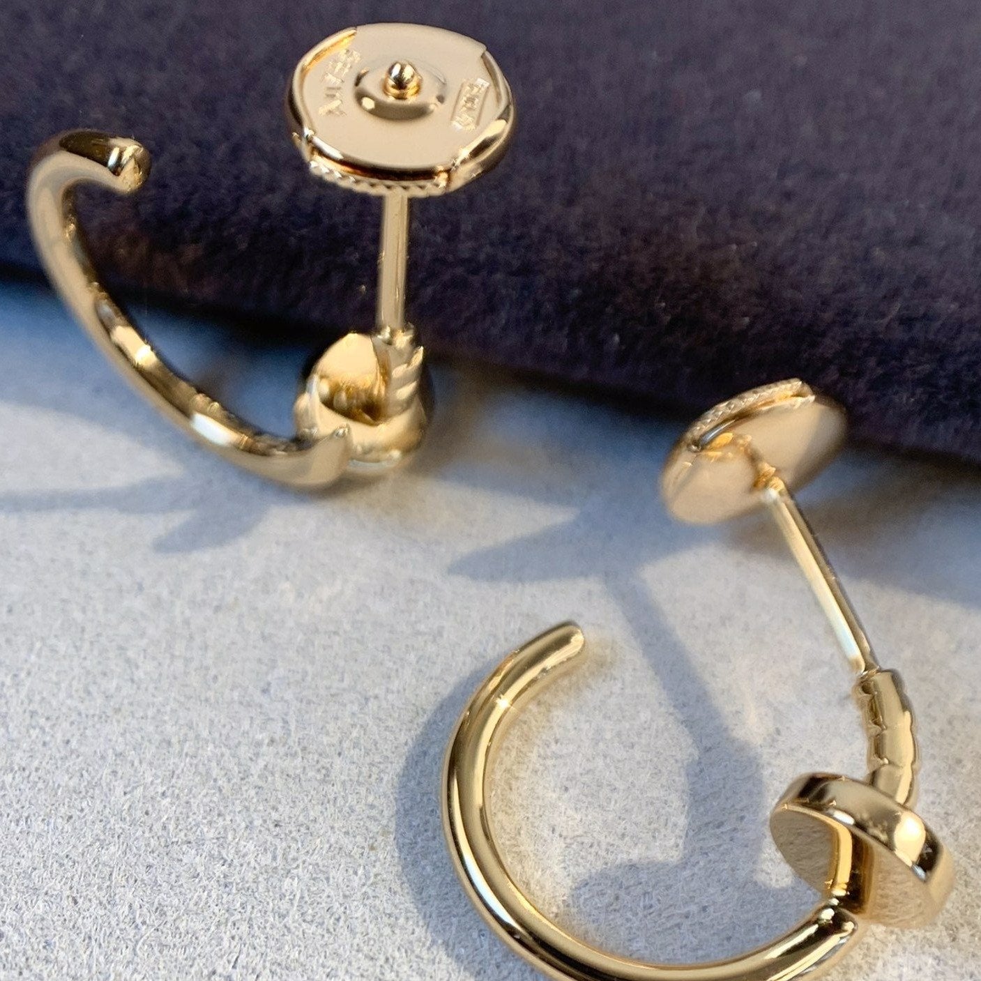[RAFFINE] PENDIENTES JUSTE ORO ROSA