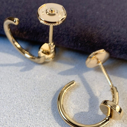[RAFFINE] PENDIENTES JUSTE ORO ROSA