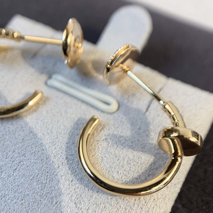 [RAFFINE] PENDIENTES JUSTE ORO ROSA