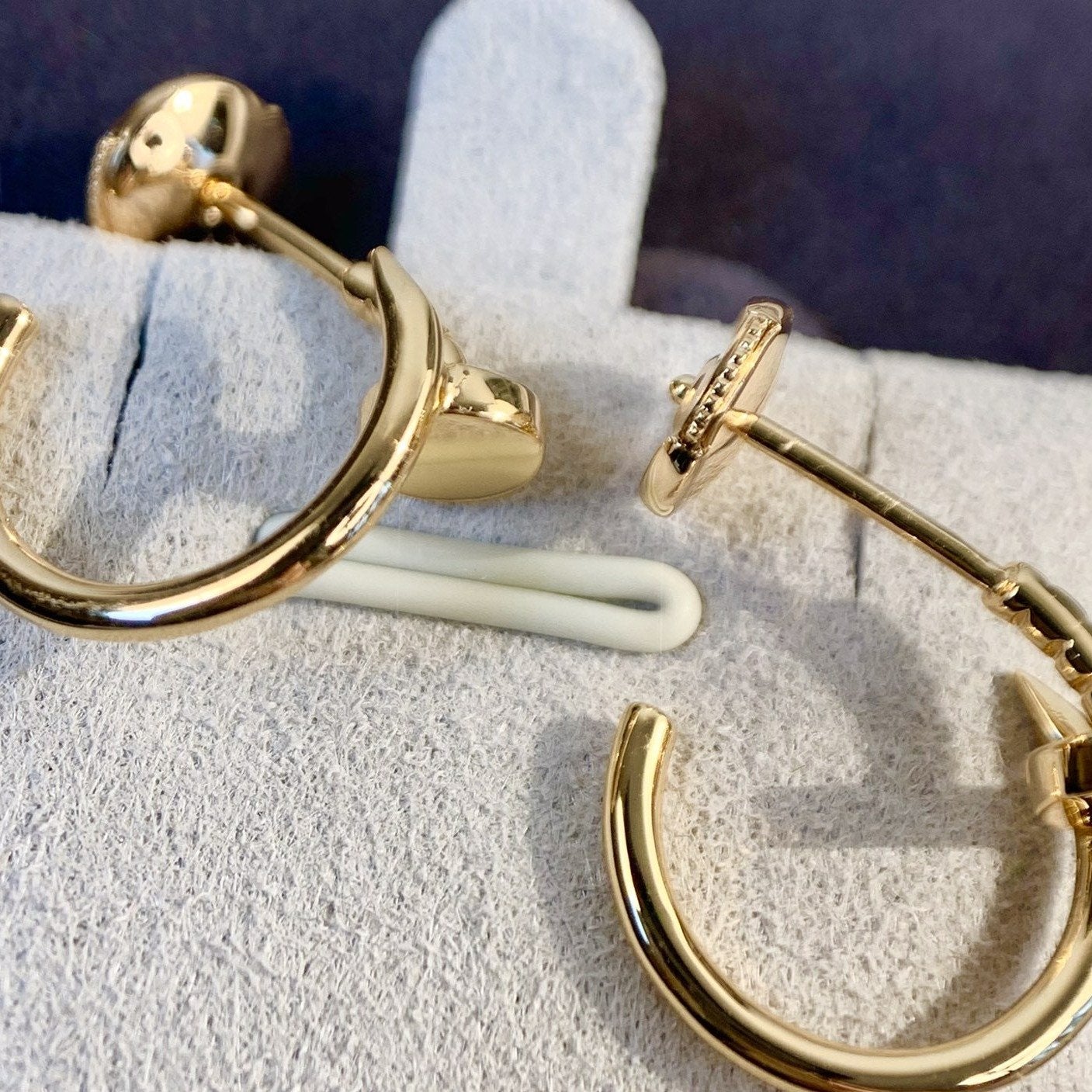 [RAFFINE] PENDIENTES JUSTE ORO ROSA