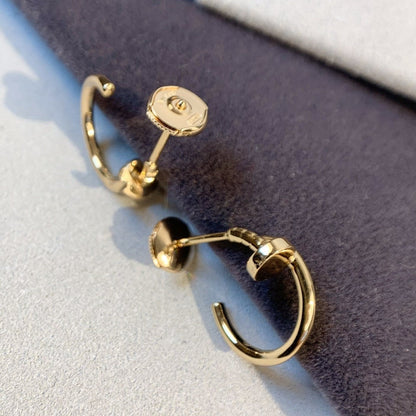 [RAFFINE] PENDIENTES JUSTE ORO ROSA