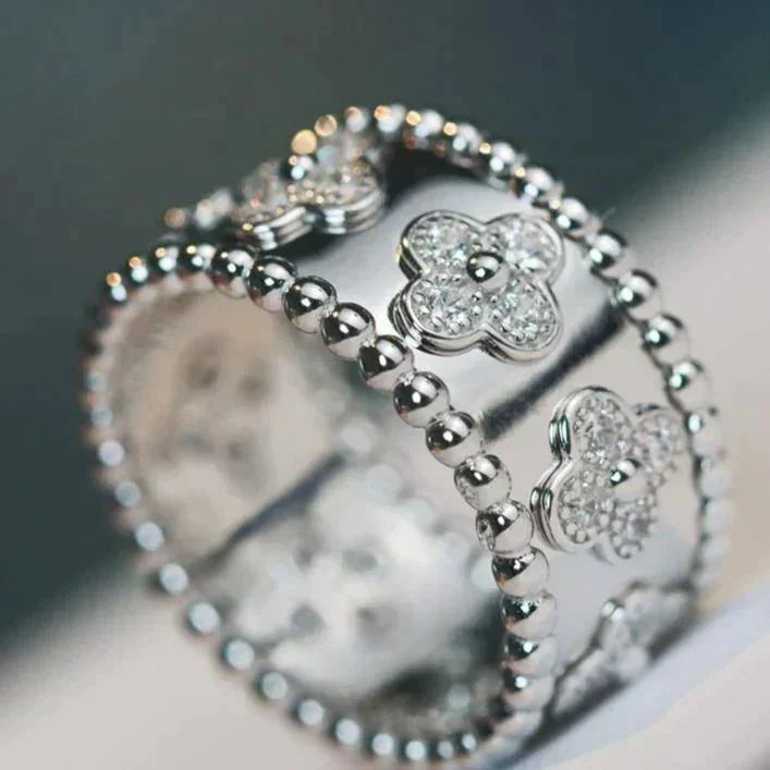 [RAFFINE]CLOVER KALEIDOSCOPE RING 10MM