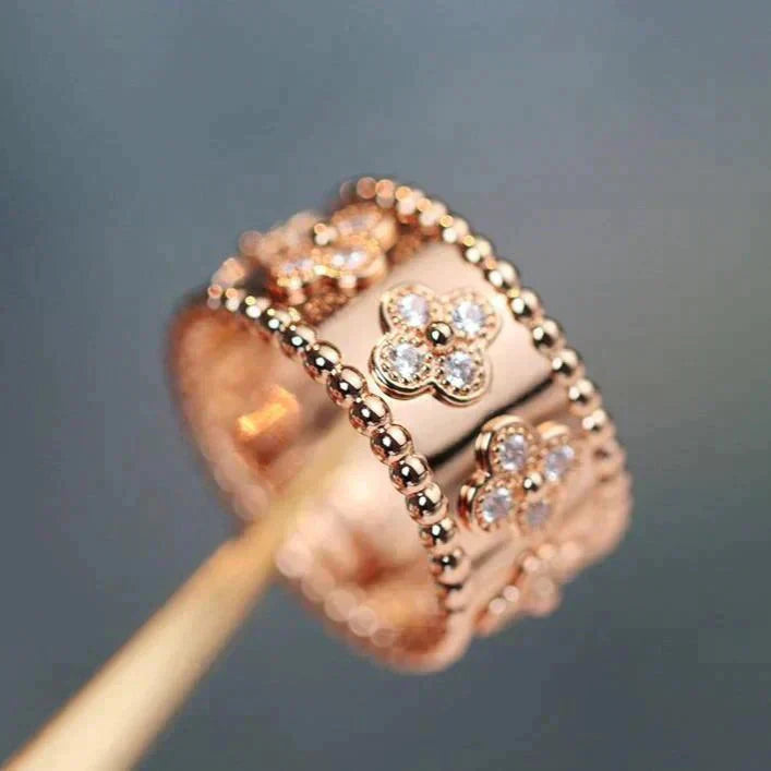 [RAFFINE]CLOVER KALEIDOSCOPE RING 10MM
