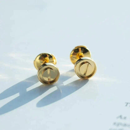 [RAFFINE]PENDIENTES LOVE ORO 10MM