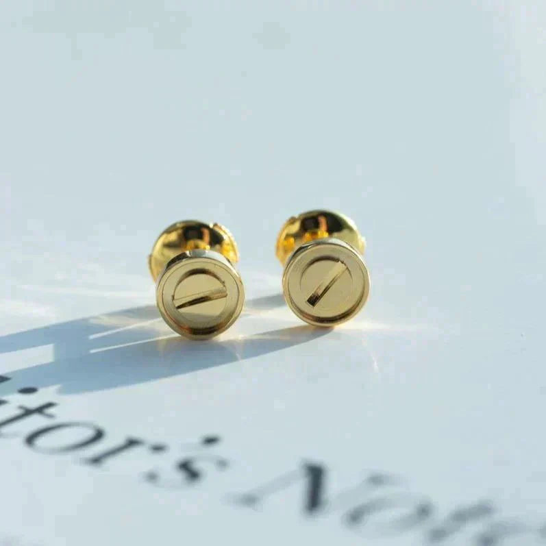 [RAFFINE]PENDIENTES LOVE ORO 10MM