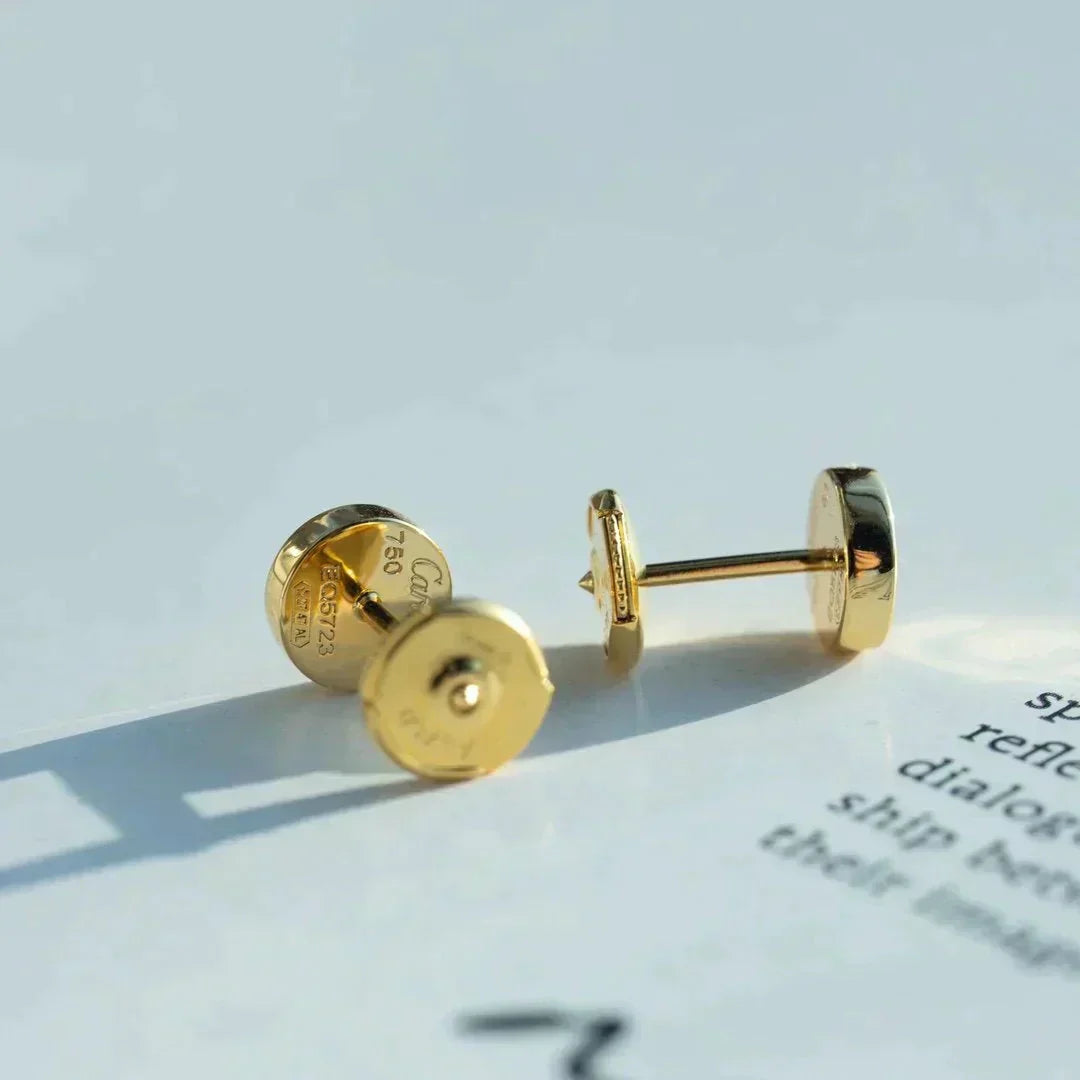 [RAFFINE]PENDIENTES LOVE ORO 10MM
