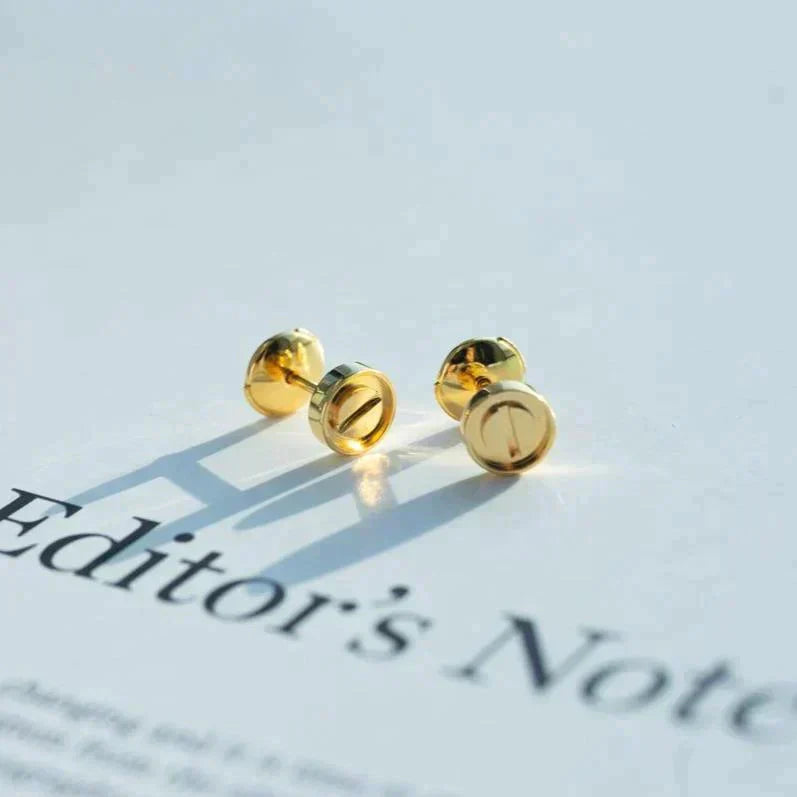 [RAFFINE]PENDIENTES LOVE ORO 10MM