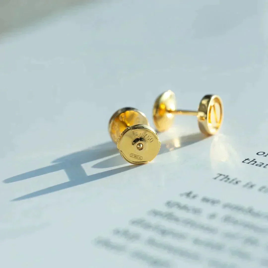 [RAFFINE]PENDIENTES LOVE ORO 10MM