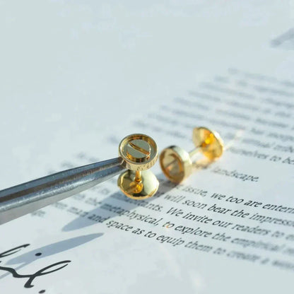 [RAFFINE]PENDIENTES LOVE ORO 10MM