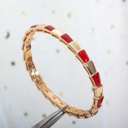 [Raffine]SERPENTI ARMBAND ROTGOLD RUBELLIT
