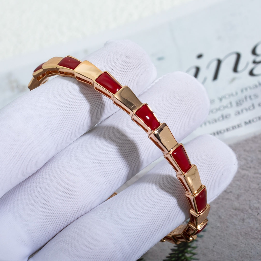 [Raffine]SERPENTI ARMBAND ROTGOLD RUBELLIT
