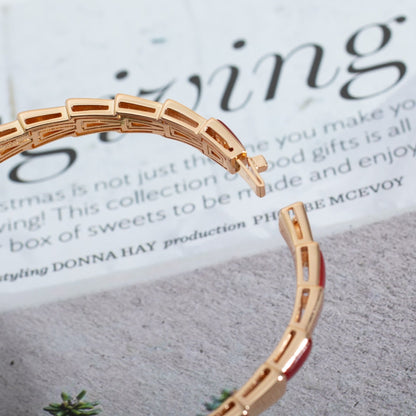[Raffine]SERPENTI ARMBAND ROTGOLD RUBELLIT