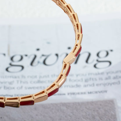 [Raffine]SERPENTI ARMBAND ROTGOLD RUBELLIT