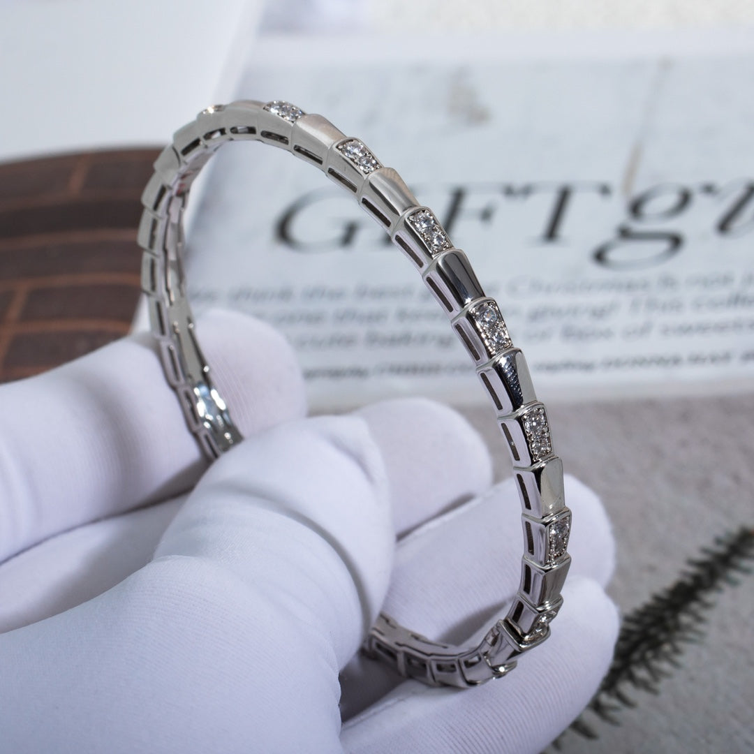[RAFFINE]PULSE SERPENTI PLATA DIAMANTE
