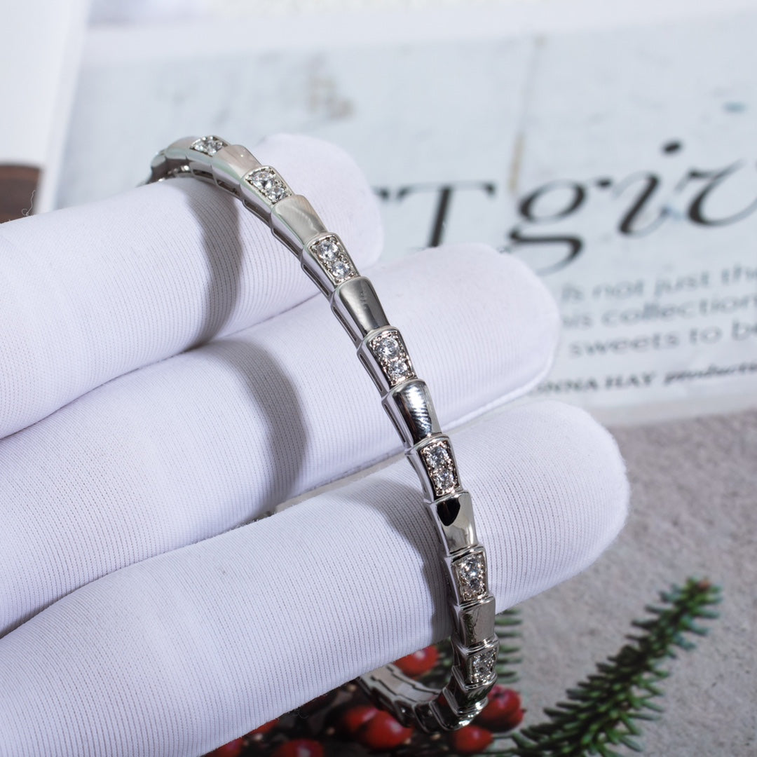 [RAFFINE]PULSE SERPENTI PLATA DIAMANTE