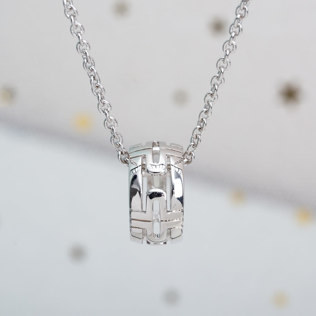 [RAFFINE]COLLAR PARENTESI PLATA