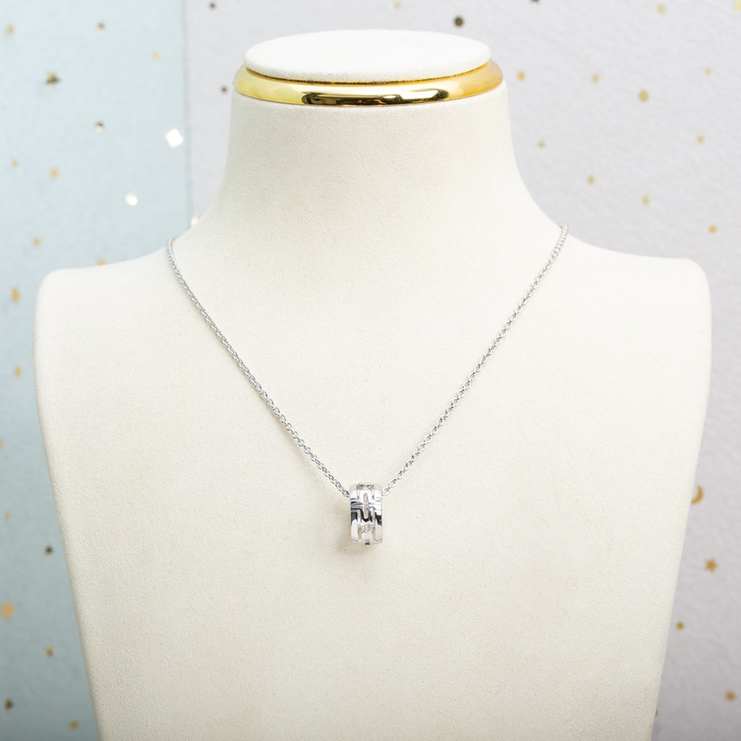 [RAFFINE]COLLAR PARENTESI PLATA