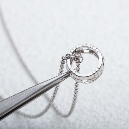 [RAFFINE]COLLAR PARENTESI PLATA