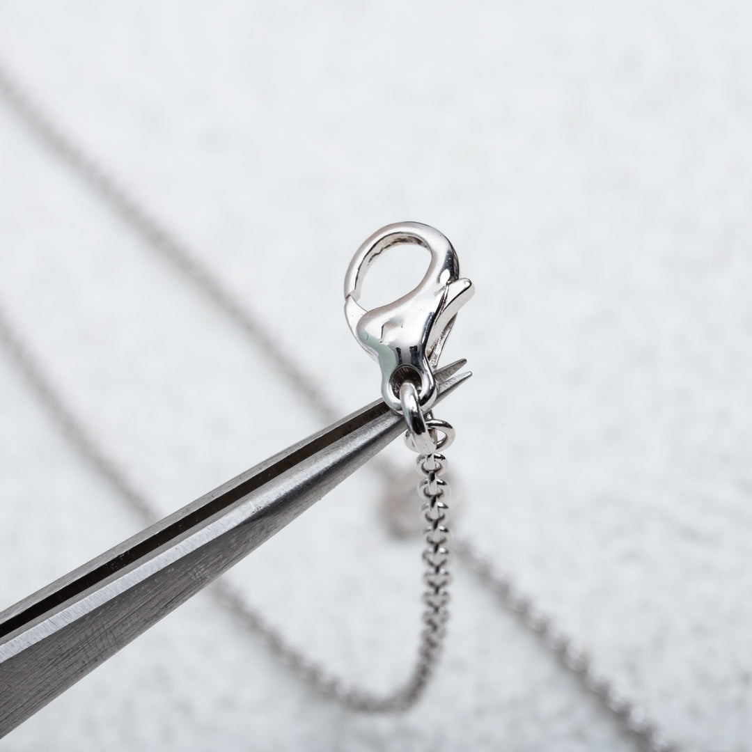 [RAFFINE]COLLAR PARENTESI PLATA