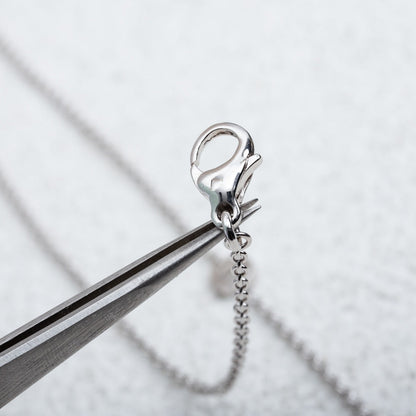 [RAFFINE]COLLAR PARENTESI PLATA