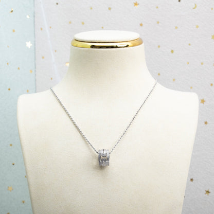 [Raffine]PARENTESI-HALSKETTE SILBER-DIAMANT