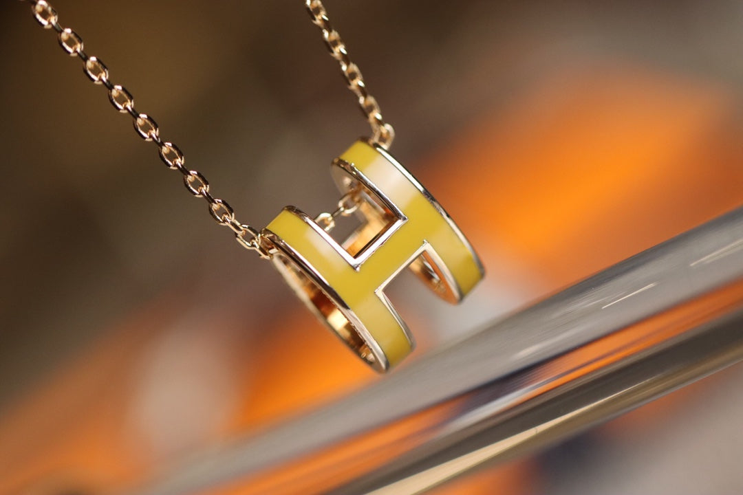 [RAFFINE]POP H PEDANT PINK GOLD