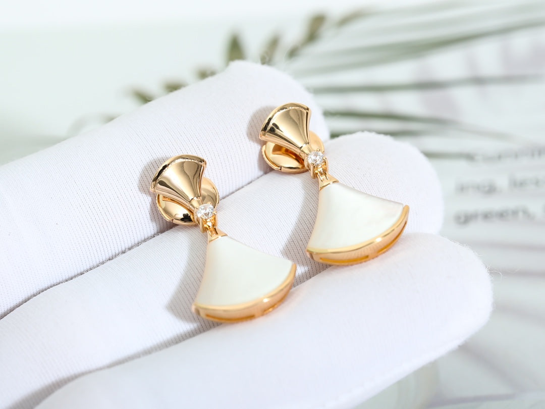 [RAFFINE] PENDIENTES DREAM MOP DE ORO ROSA