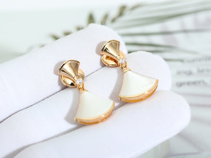 [RAFFINE] PENDIENTES DREAM MOP DE ORO ROSA