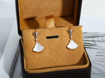 [RAFFINE] PENDIENTES DREAM MOP DE ORO ROSA