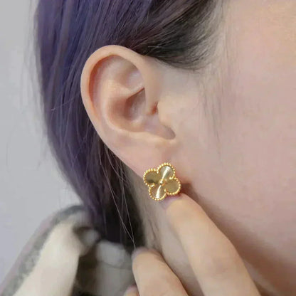 [Raffine]CLOVER MEDIUM 1 MOTIVE LASER OHRRINGE