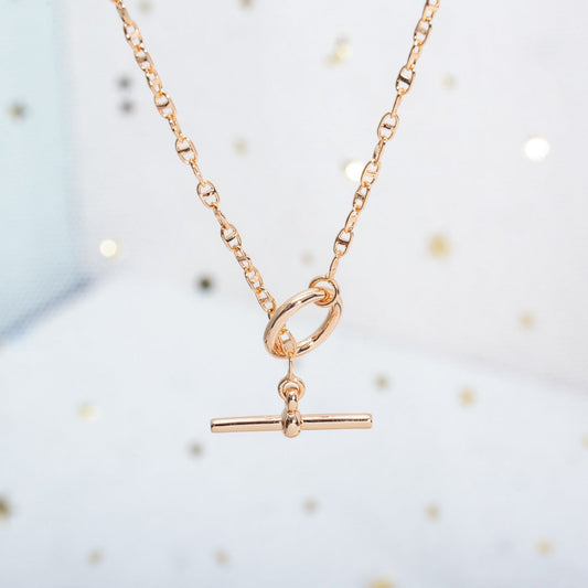 [RAFFINE]ECHAPPEE NECKLACE PINK GOLD