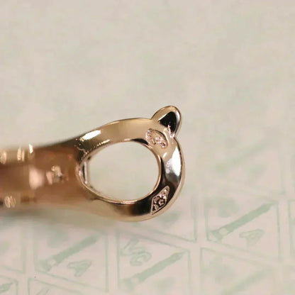[RAFFINE]CLOVER MEDIUM 1 MOTIFS FUll DIAMOND EARRINGS