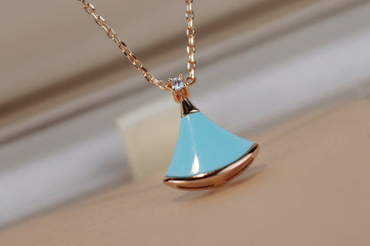 [RAFFINE] COLLAR DREAM ORO ROSA TURQUESA